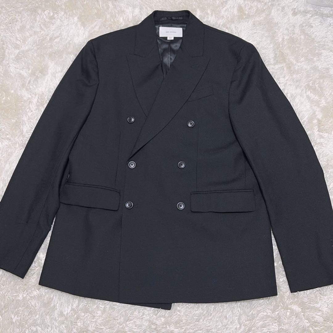 極美品　ZARA ORIGINS ダブルブレストジャケット ブラック　ウール