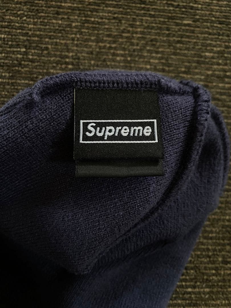 Supreme NEW ERAニット帽　Sロゴ　ネイビー