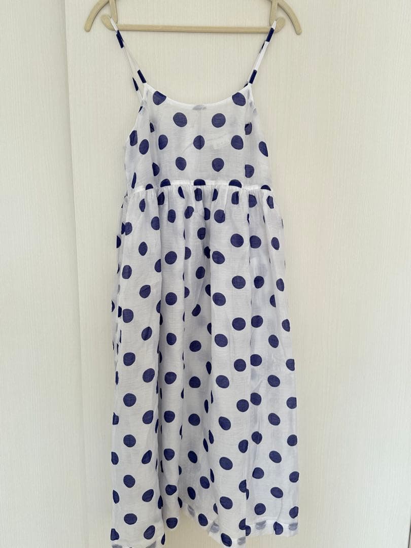 COMME des GARÇONS ドット ギャザー ロングワンピース S
