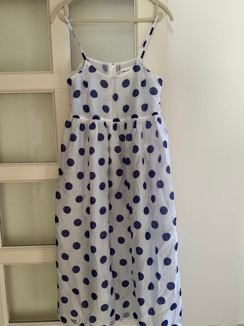 COMME des GARÇONS ドット ギャザー ロングワンピース S