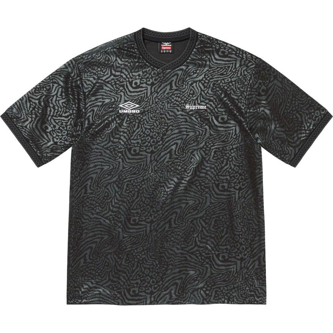 23SS supreme×umbro SoccerJersey 美品　BLACK