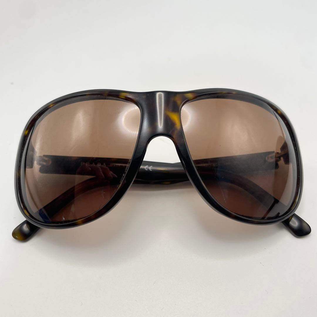 【美品】PRADA プラダ サングラス べっ甲調 SPR01M-A ケース付き