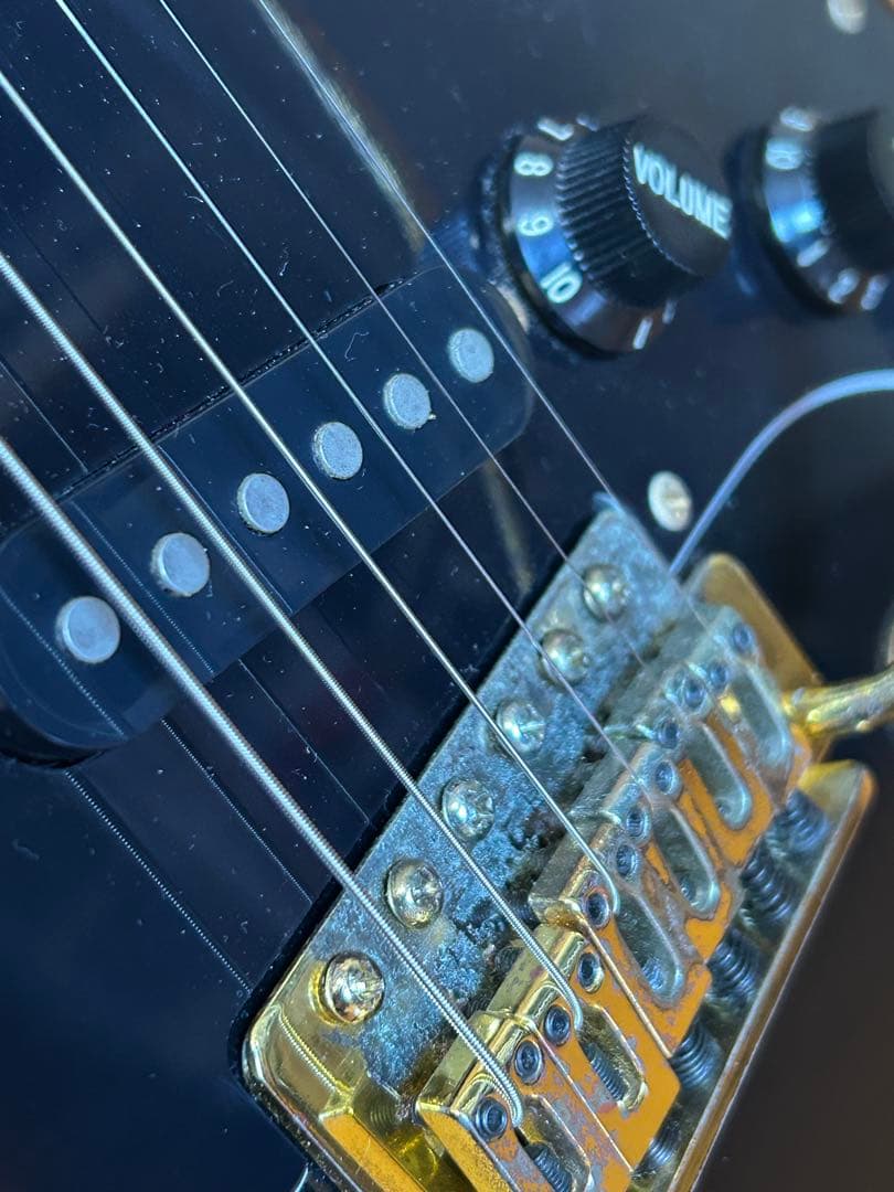 SELDER ブラック エレキギター ストラトキャスタータイプ　各部調整済み