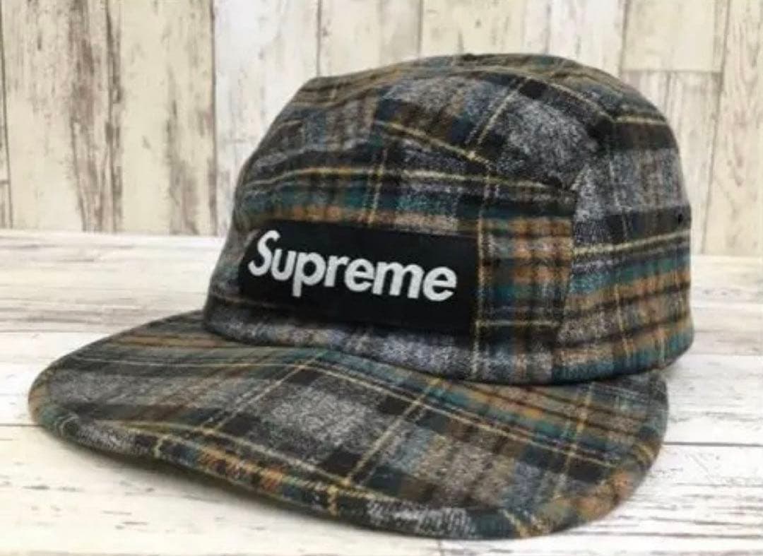 ぽ*。様 Supreme 15ss Mod Plaid Camp Cap キャッ