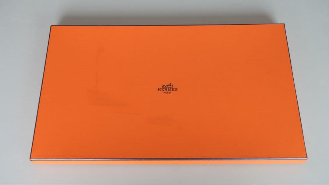 【希少】HERMES エルメス　エヴリン　カシミヤ100% マフラー　バイカラー