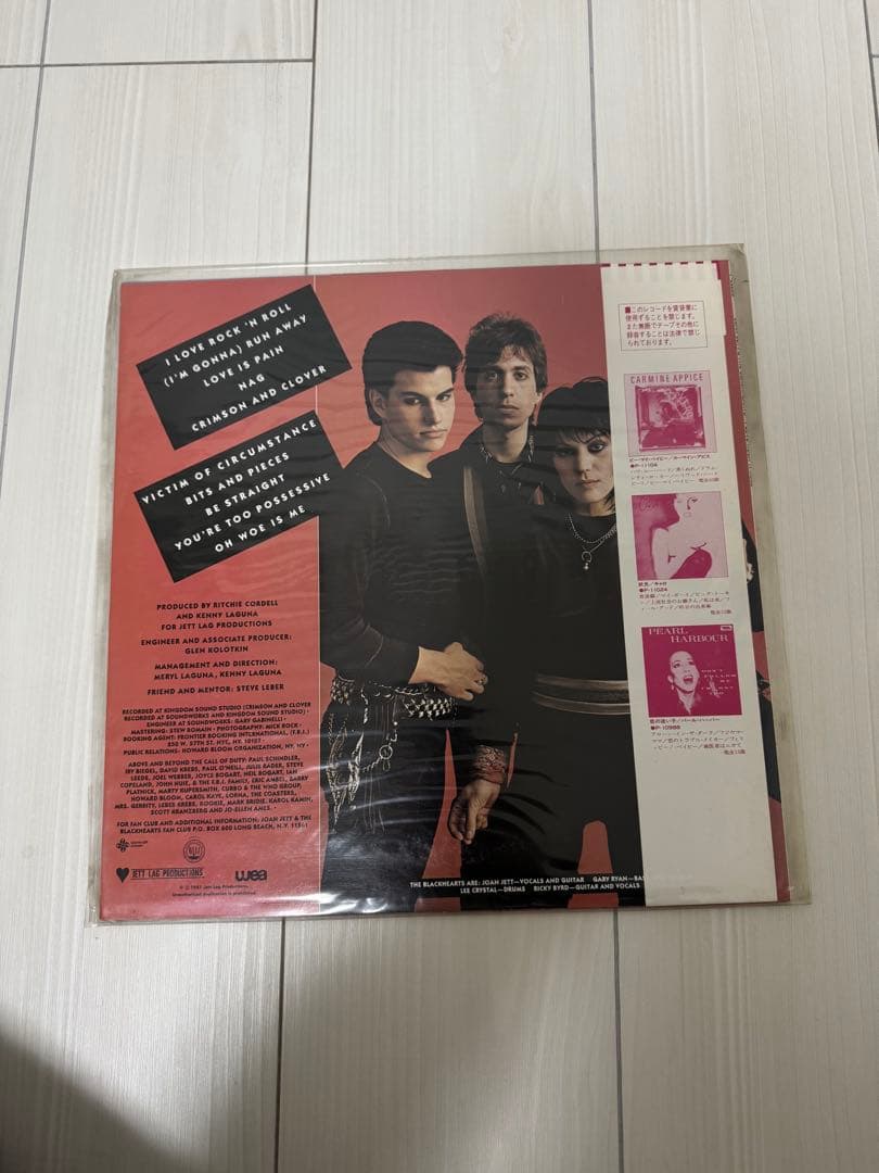 Joan Jett & Blackhearts LP 帯付き