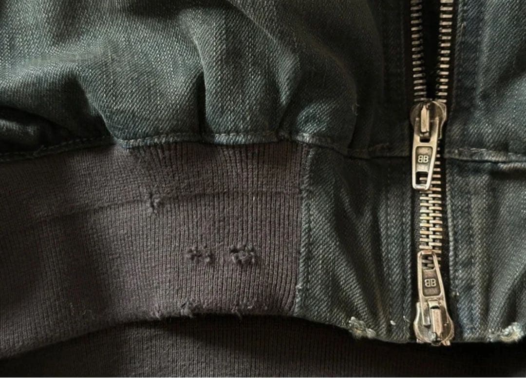 BALENCIAGA denim bomber jacket サイズxs