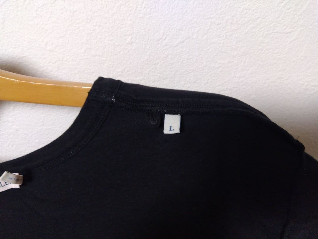 モンクレール（MONCLER）メンズ半袖Tシャツ ブラック　Lサイズ　美品