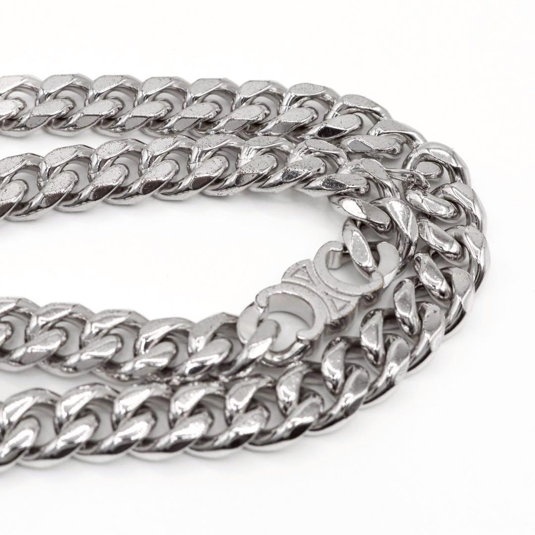 【美品】セリーヌ 460JF6BRA トリオンフ グルメット ネックレス