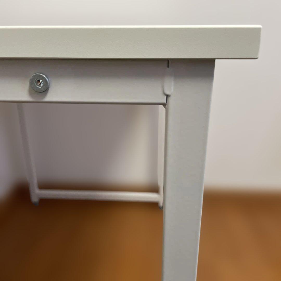 【美品】デスク 幅90cm 奥行60cm ホワイト 100-DESKF012