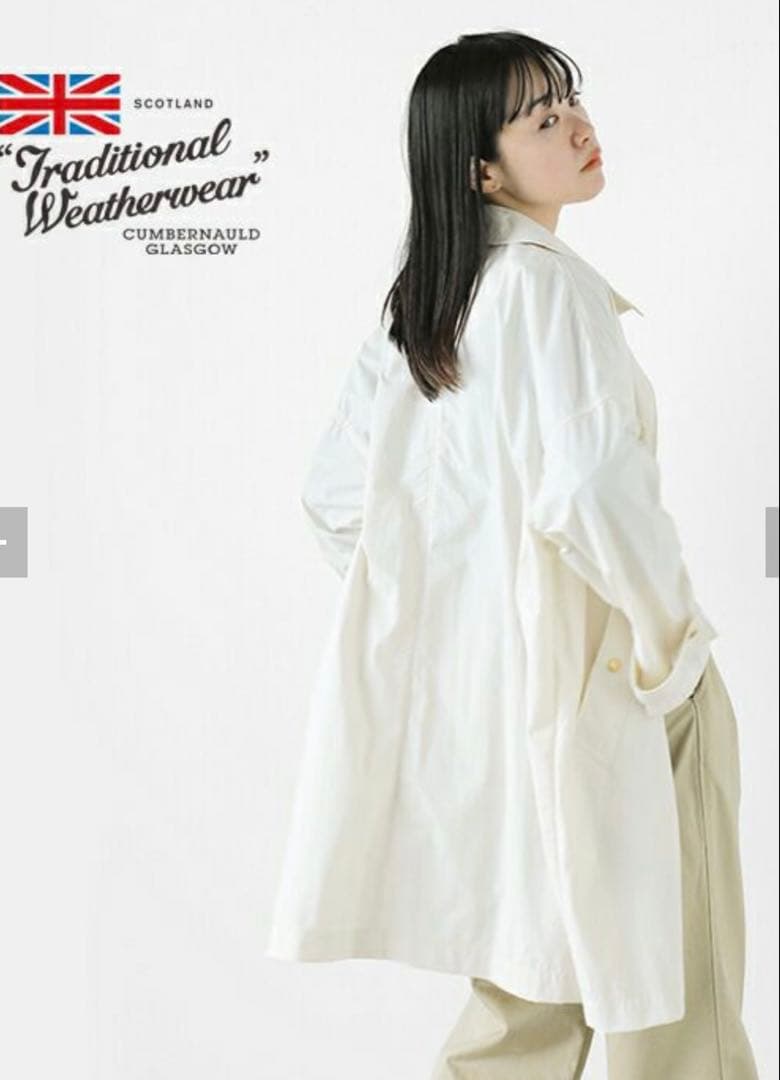 Traditional Weatherwear ホワイトロングコート