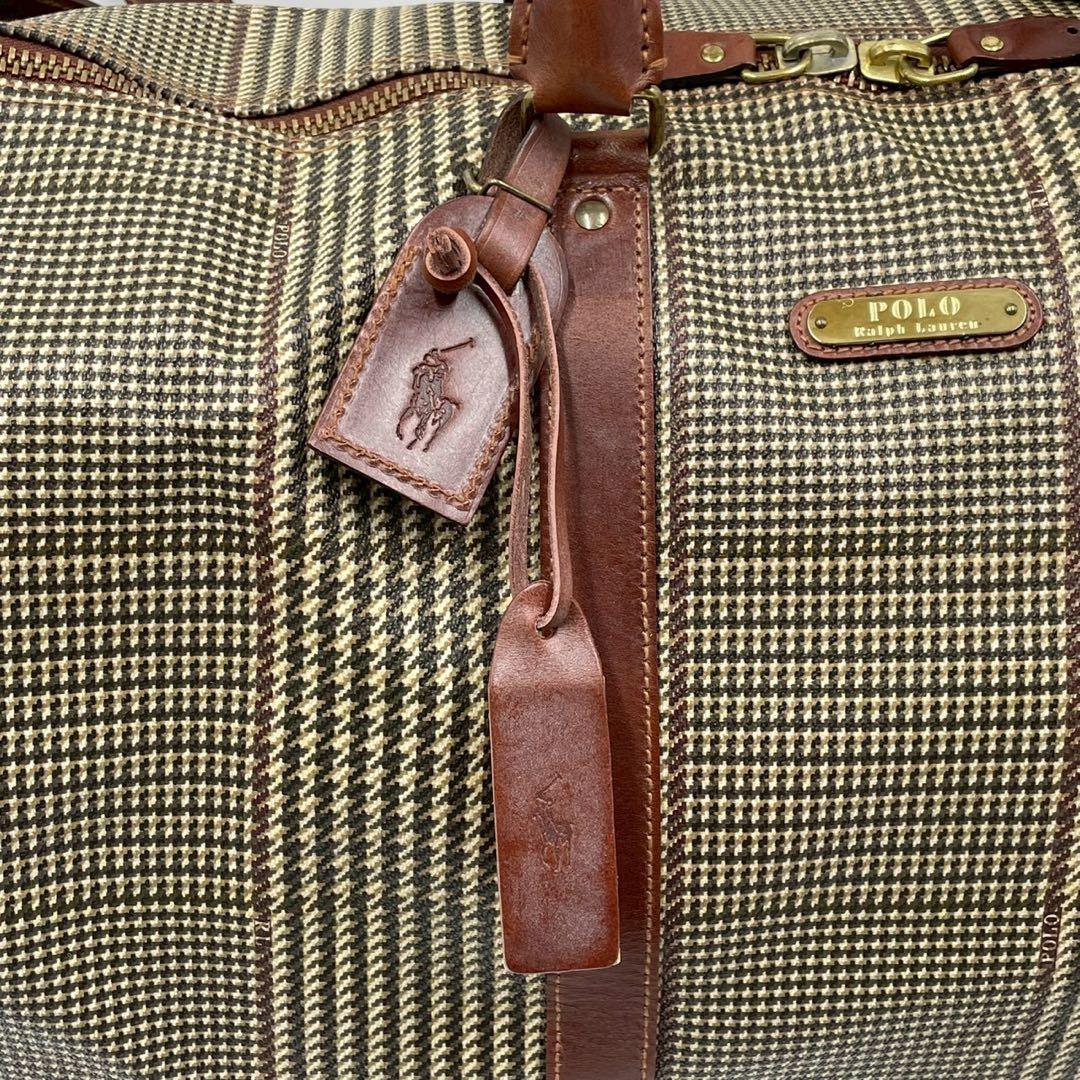 Ralph Lauren ラルフローレン 2way ボストンバッグ 千鳥格子