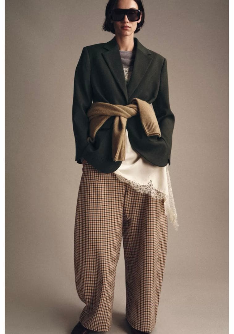 【新品未使用】zara ザラ　ウールオーバーサイズ　ブレザー