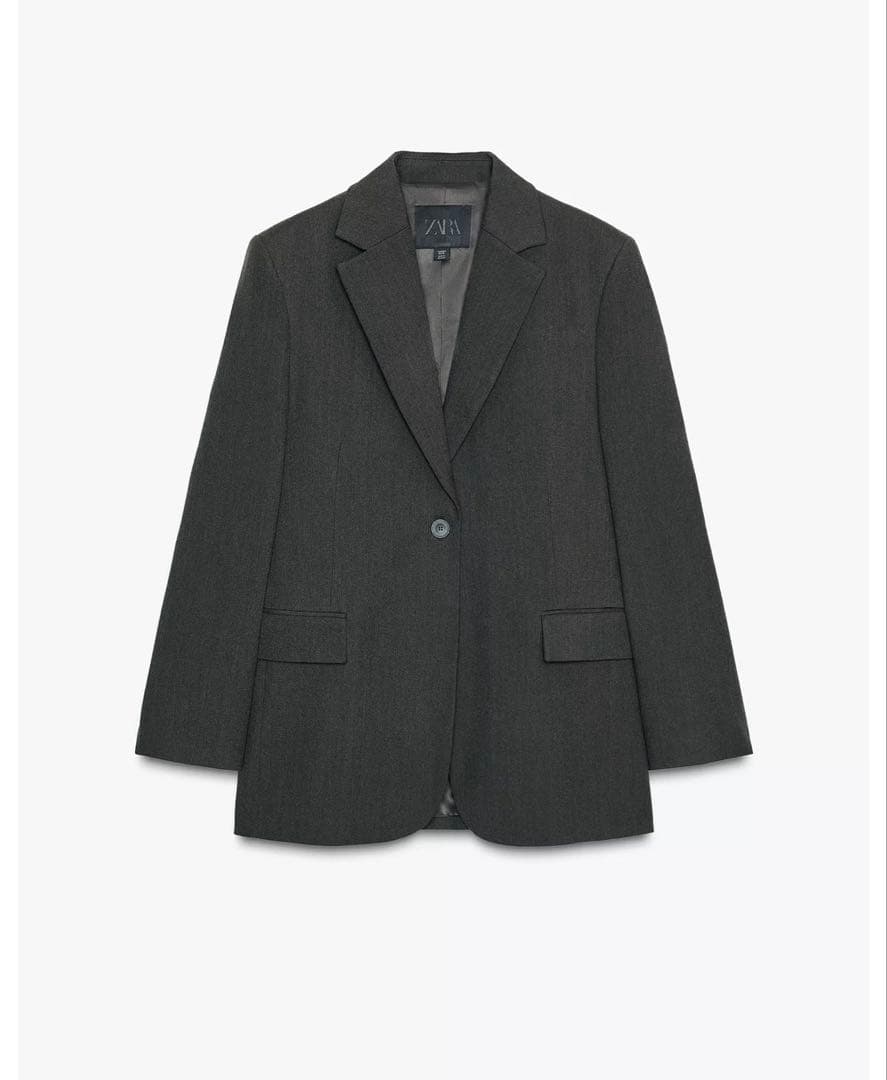 【新品未使用】zara ザラ　ウールオーバーサイズ　ブレザー