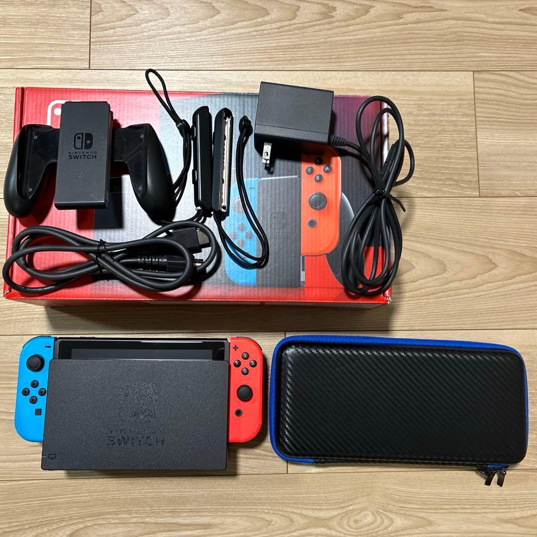 Nintendo Switch 本体 ネオンブルー レット
