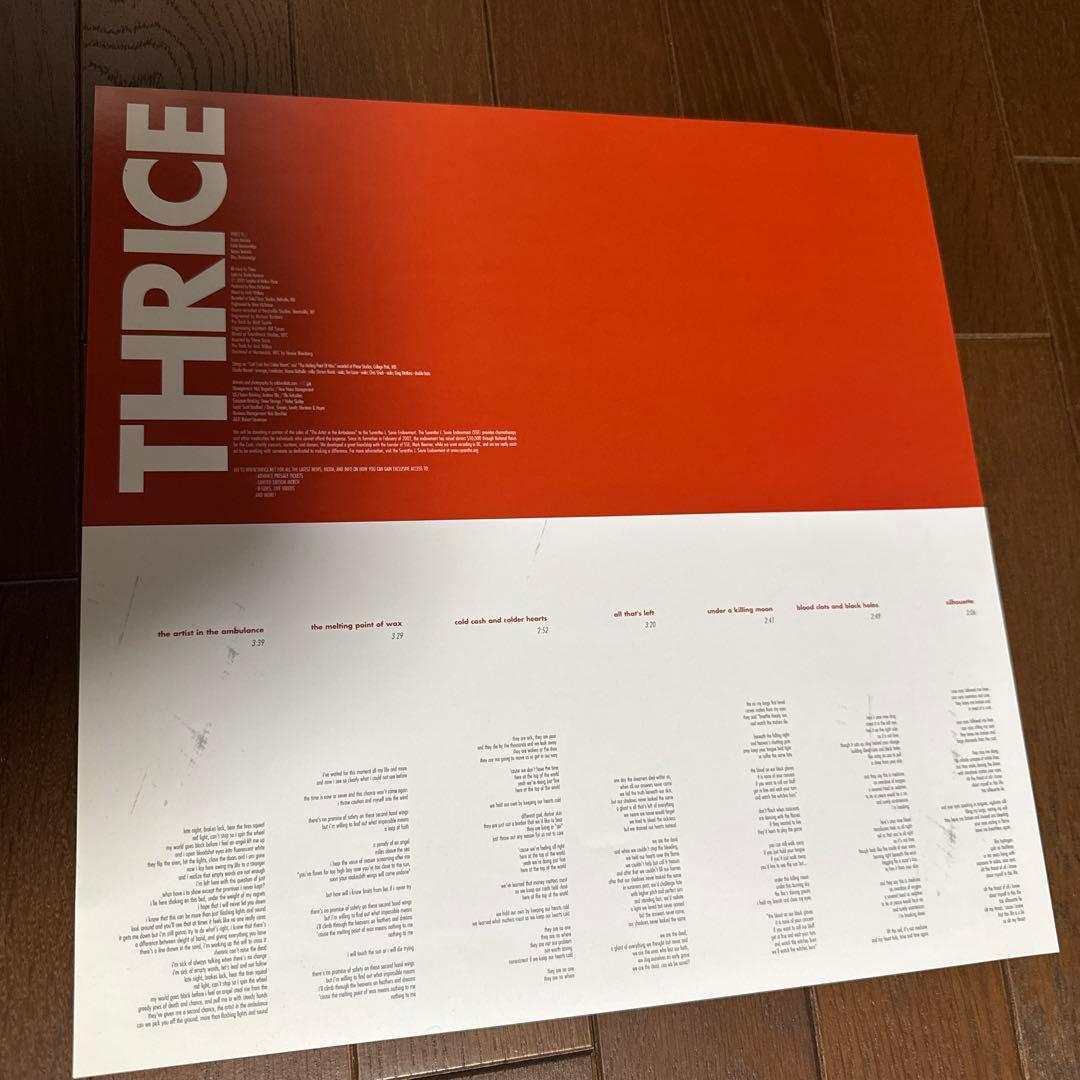 THRICE THE ARTIST IN THE AMBULANCE レコード