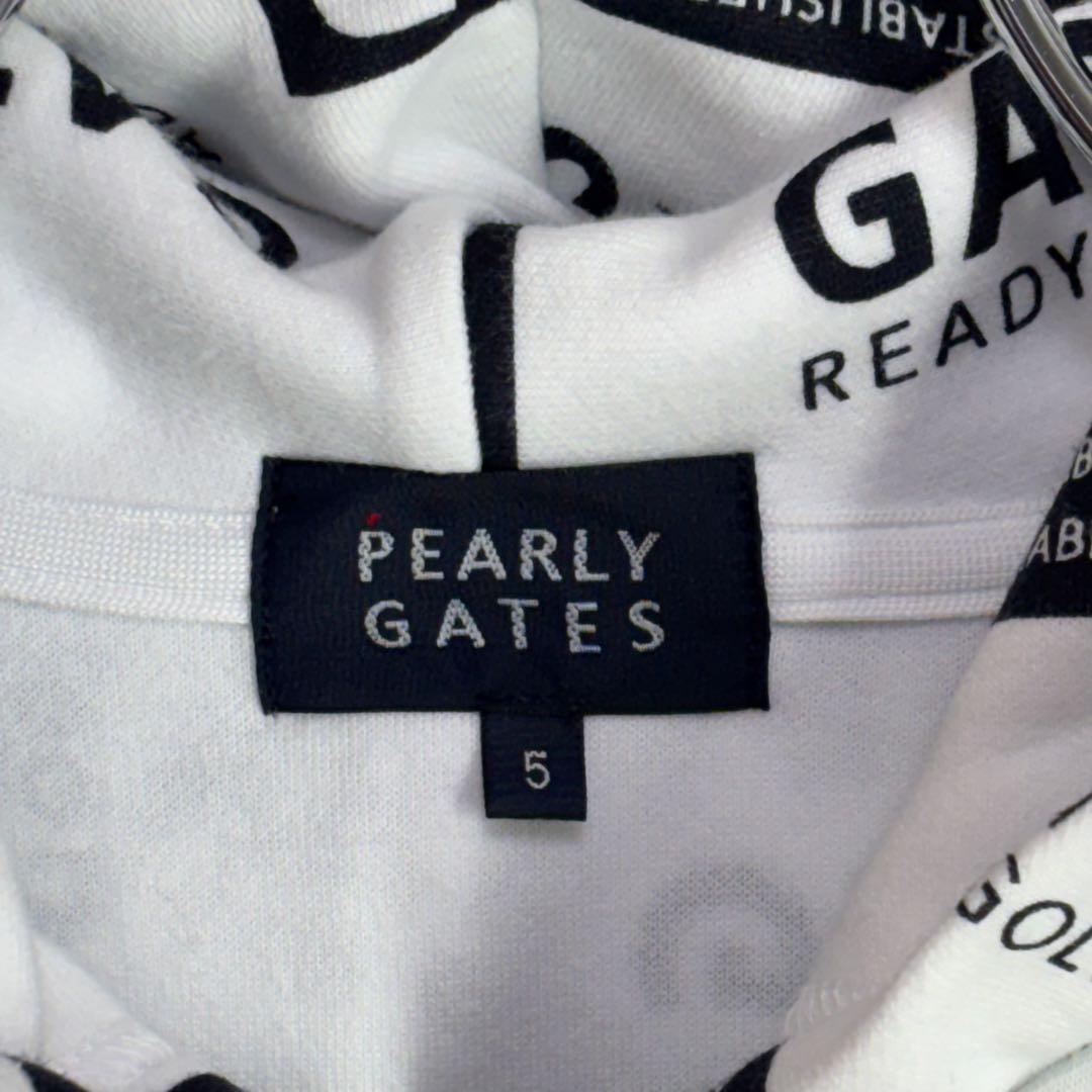パーリーゲイツ　PEARLY GATES パーカー　ジップアップ　ロゴプリント