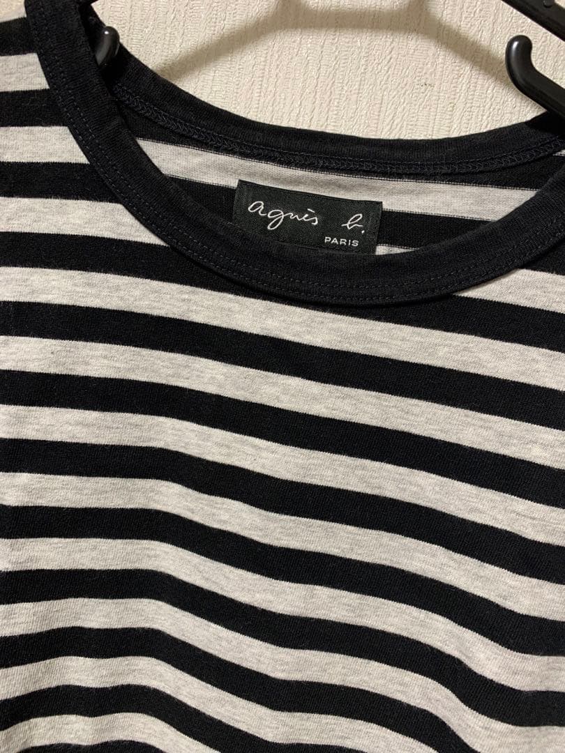 アニエスベー agnes.b 長袖カーディガン、ボーダー長袖tシャツ