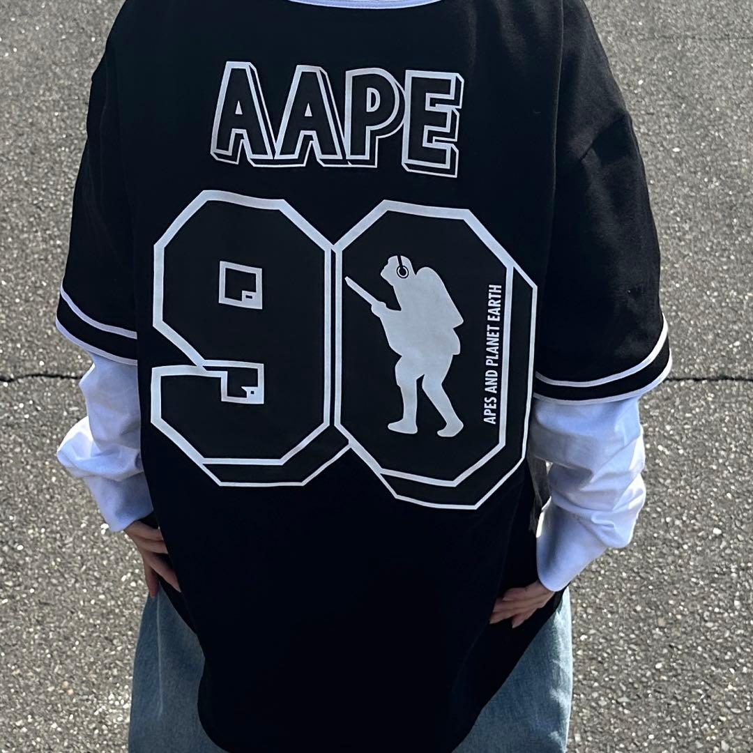 aape 9090 コラボ ロングTシャツ 百足着用