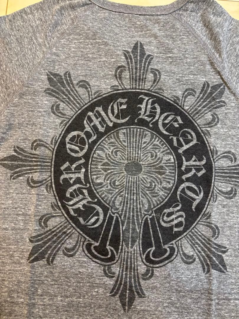 CHROME HEARTS ヘンリーネック　グレー　クロムハーツ　M 正規品