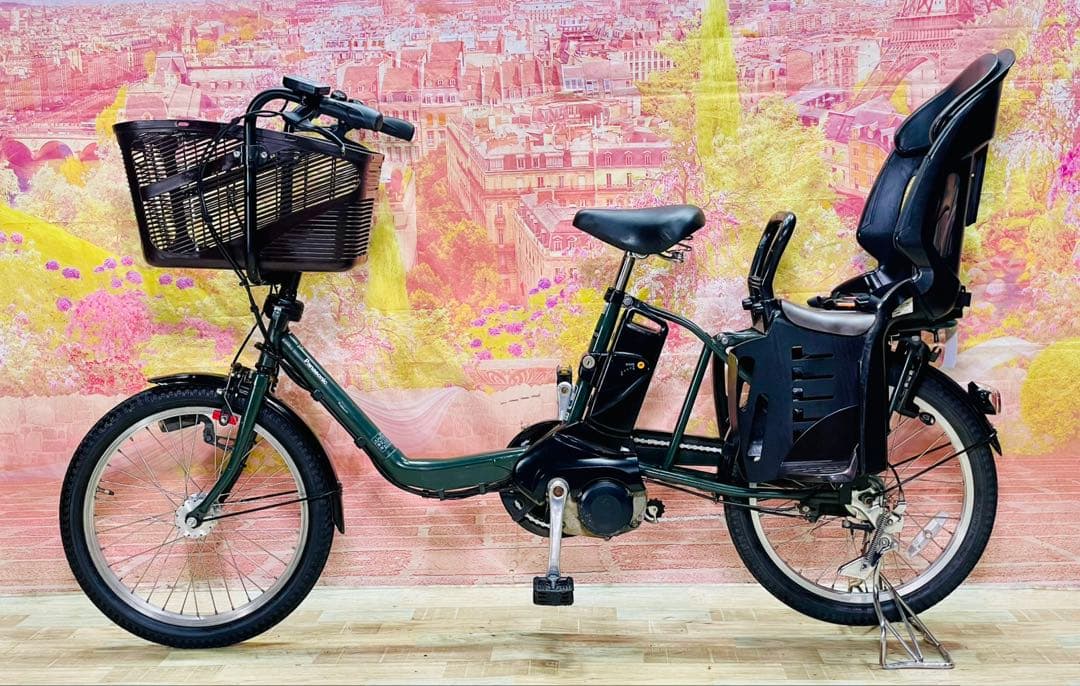 ZK3843 電動自転車 パナソニック ギュット 子供乗せ 20インチ 送料無料