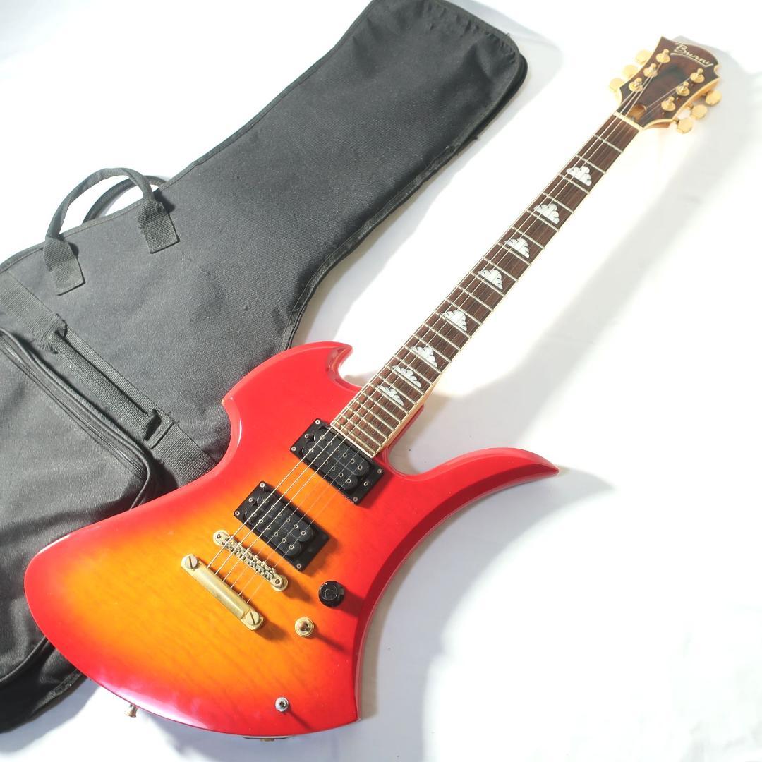 段 Burny HIDEモデル MG-85X モッキンバード ギター ケース付