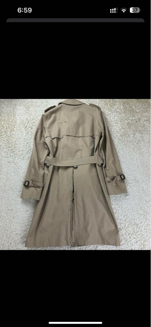 Aquascutum ベージュ トレンチコート　40 XL