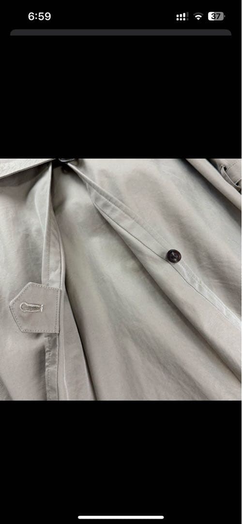 Aquascutum ベージュ トレンチコート　40 XL