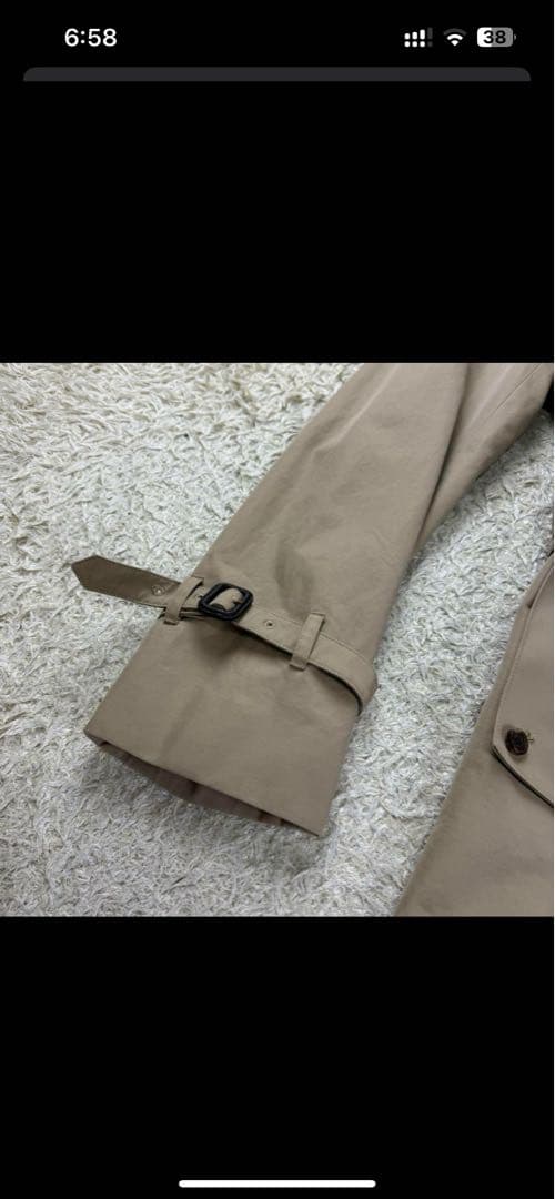 Aquascutum ベージュ トレンチコート　40 XL