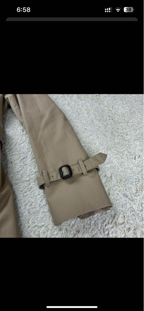 Aquascutum ベージュ トレンチコート　40 XL