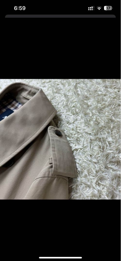 Aquascutum ベージュ トレンチコート　40 XL