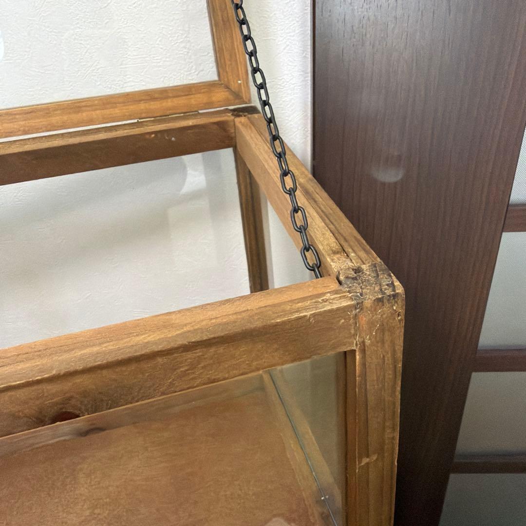 アンティーク風　ガラスケース
