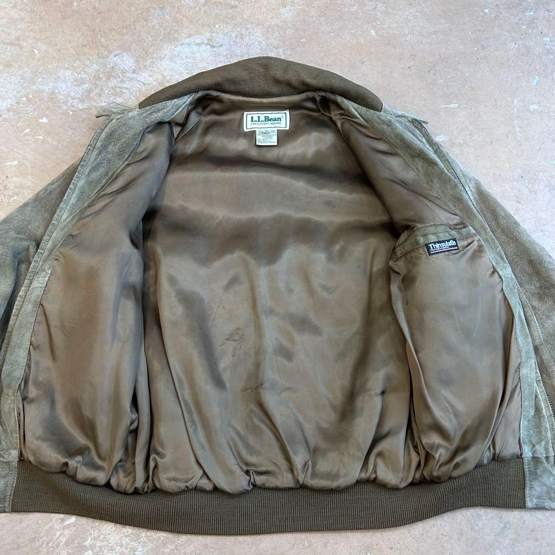 x*x様 L.L.Bean G9 ラグラン ヌバック レザー ブルゾン ジャケッ