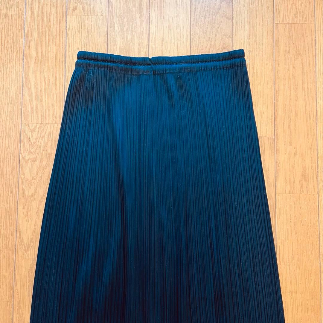 PLEATS PLEASE スカート　サイズ1 イッセイミヤケ　ネイビー