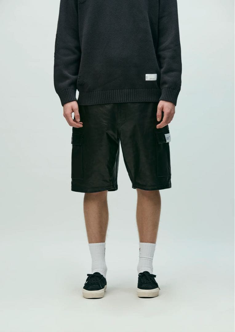 NEIGHBORHOODネイバーLEATHERレザーカーゴショーツwtaps