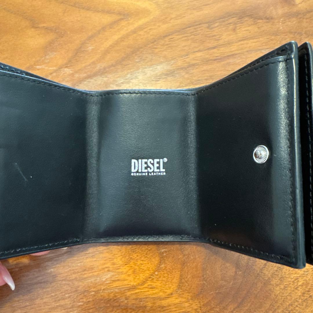 diesel ディーゼル　三つ折り財布　ブラック
