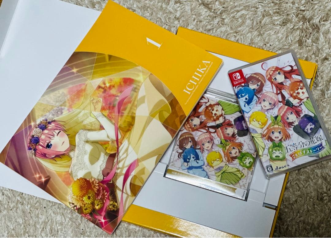 五等分の花嫁 ごとぱずストーリー 豪華イラスト画集 4点セット Switch