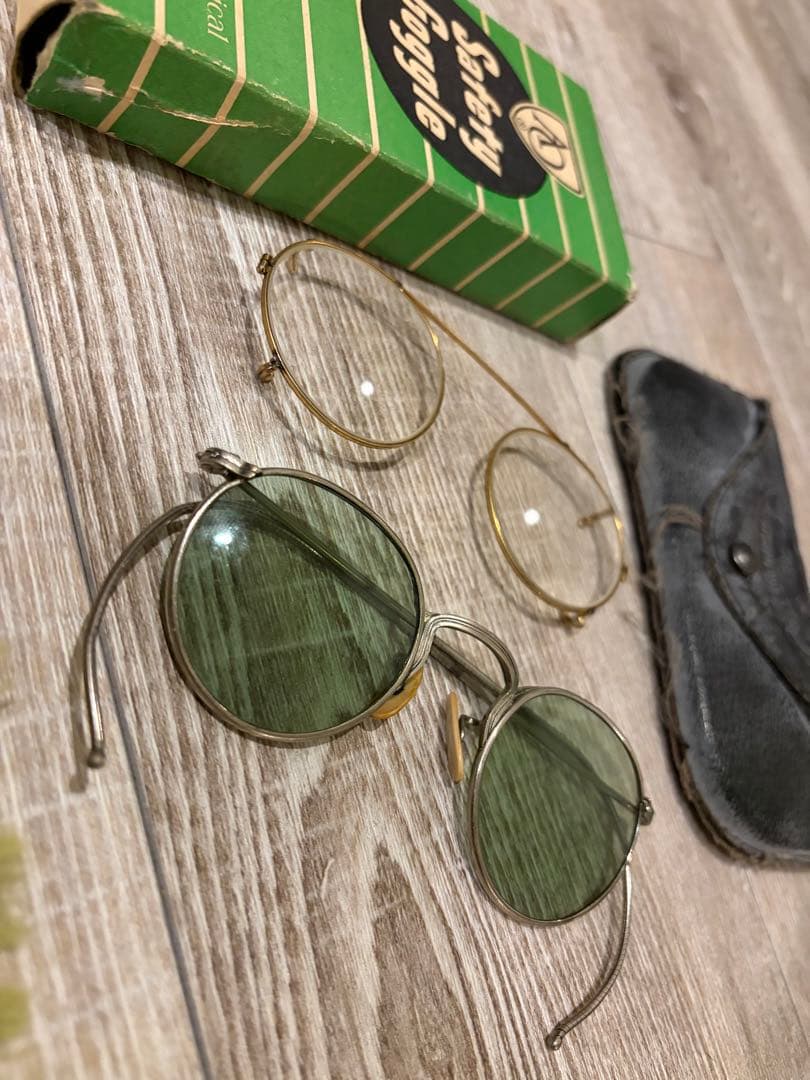 30s American Optical Safety フルビュー　サングラス