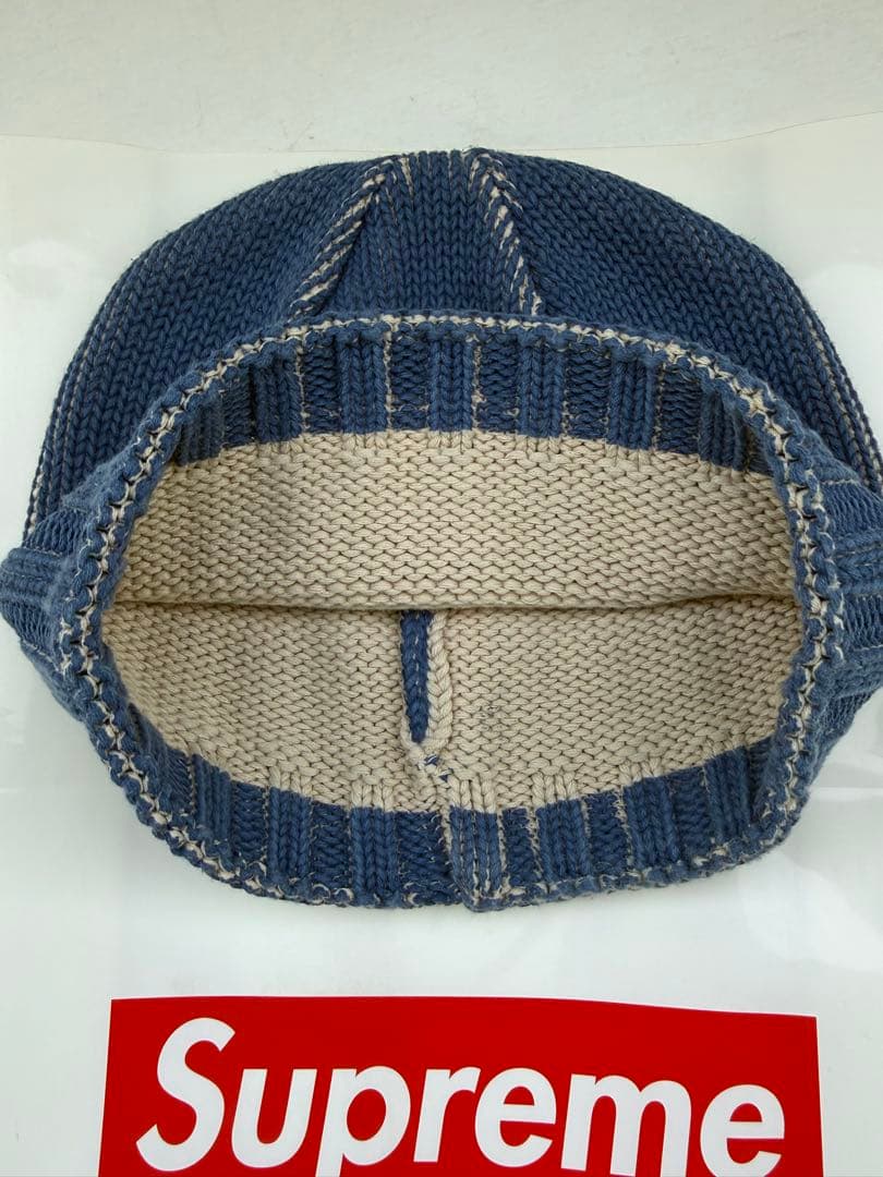 帽子 Supreme Overprint Beanie \"Blue\" 22SS